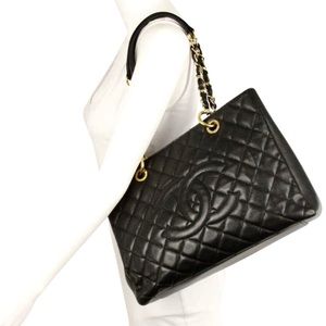 🚫SOLD🚫Auth,Pre-Owned CHANEL GST Caviar totebag